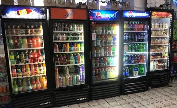 cooler cases inside of Valero