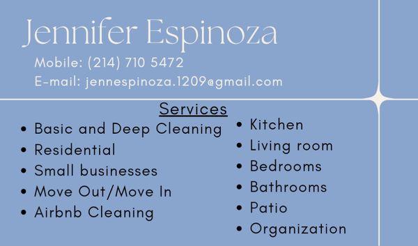 Jen's Cleaning Services