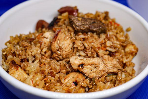 Marinated chicken
Marinated steak
Sausage