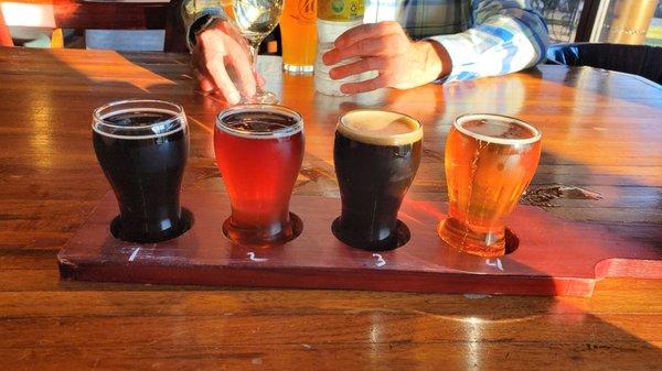 Flight of brews