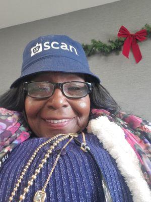 Synda at the winter snow Feasterville