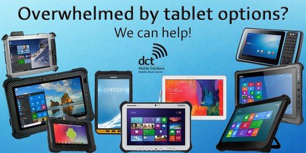 Tablet Experts! Let us help you find the right tablet to fit your business needs!