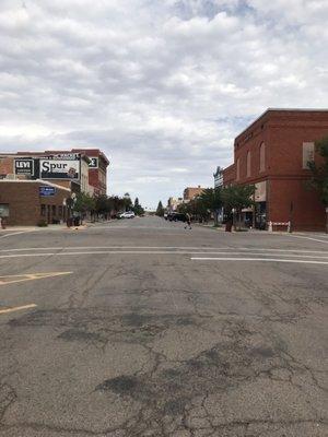 The town across the street from the county office