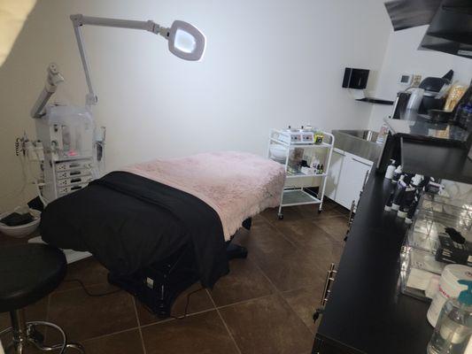 Treatment Room 2 used for facials and waxing.
