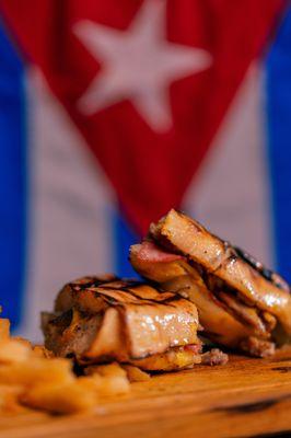 Our Cuban sandwich, exquisitely prepared by our chef.