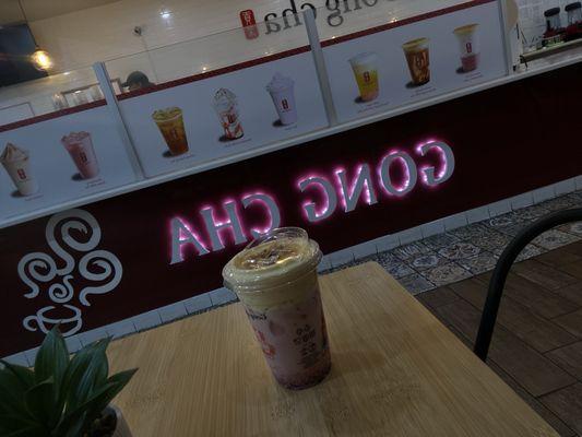 Creme Brulee Strawberry Latte