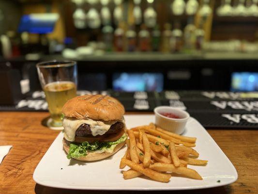 Bison Burger aka Bluff Burger w/. Classic Fries