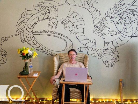 Me at event for my teacher.