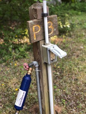 Water hookups conveniently located