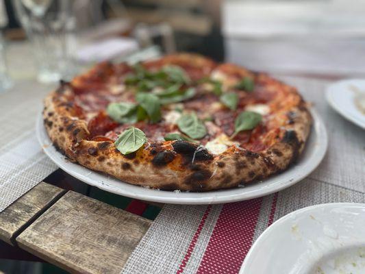 Spicy Soppressata pizza
