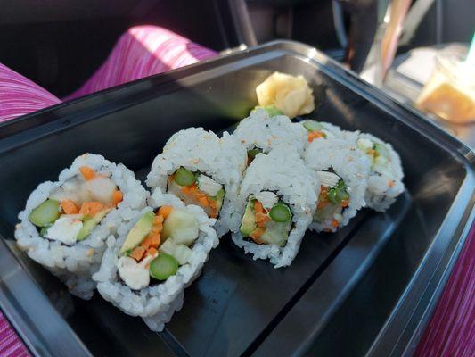 Veggie roll to go