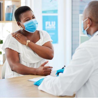 Patient in clinic
