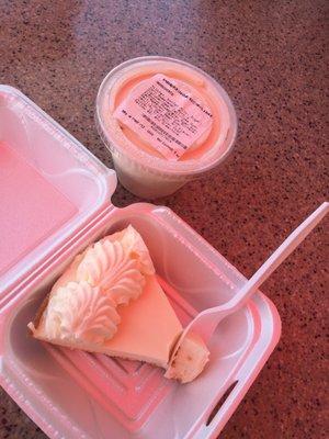 Delicious key lime pie and key lime ice cream! They don't taste exactly the same, so get both.