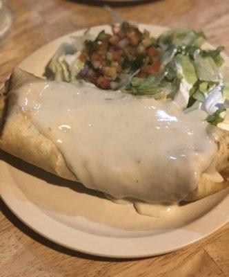 Chicken chimichanga