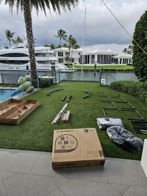 Springfree Trampoline Assembly