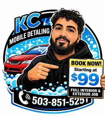 Just starting at $99 interior and exterior including a lot of goods