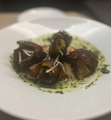 Onion bruschetta and it was awful