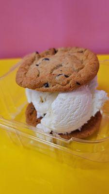 Ice Cream Sandwich with your choice of our handcrafted Ice Cream.