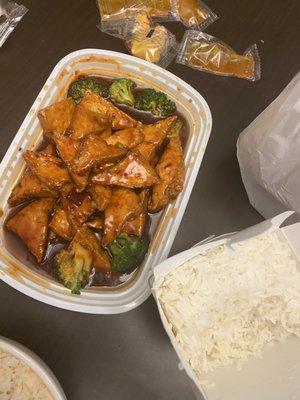 General Tso tofu