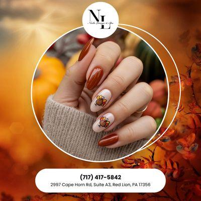 Loving this autumn weather? Your nails will too! Come in for a relaxing manicure. Call us to schedule today!