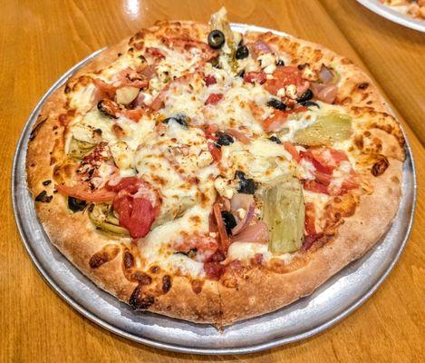 Mediterranean Pizza at Cafe Milano