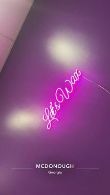 one of the private rooms