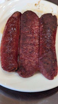 Beef sausage