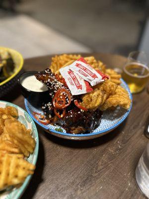 Spicy teriyaki wings