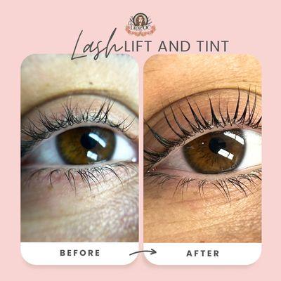 Makes your lashes look thicker, longer. Lash lifts are the best.