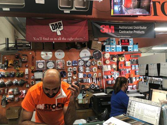 Paul and the front of store