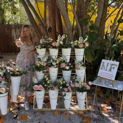 Build your own bouquet bar at Delray Beach's Atha Yoga Full Moon event