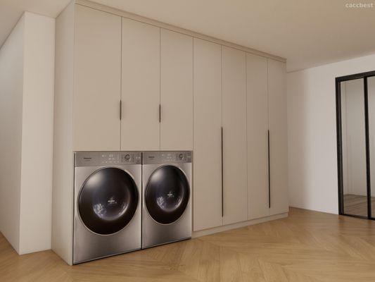 Washer + Cabinet Setup