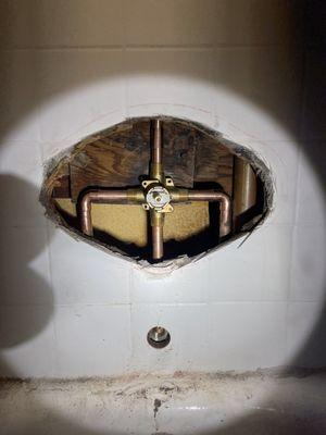Shower valve replaced