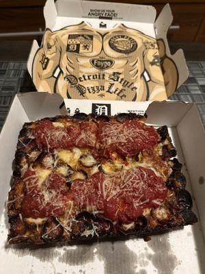 Pepperoni Detroit Style