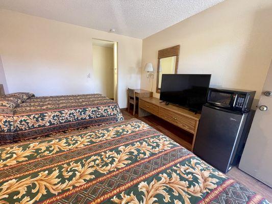 Double Bed Room with Wood floor