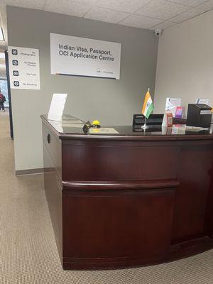 Front reception desk - Ask for Pam or Susan