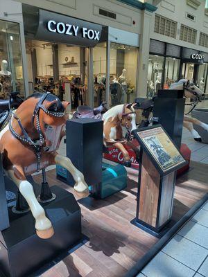 The mall has horses, I haven't seen these in years