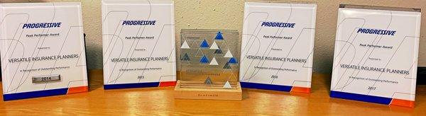 Progressive certified Platinum agency since 2015