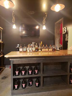 Cool liquor store with private room