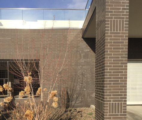 power washed front of building