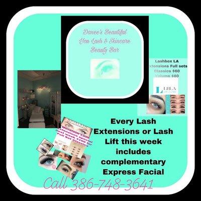 Danee’s Beautiful You Lash & Skincare Beauty Bar