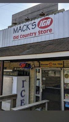 front entrance of IGA store