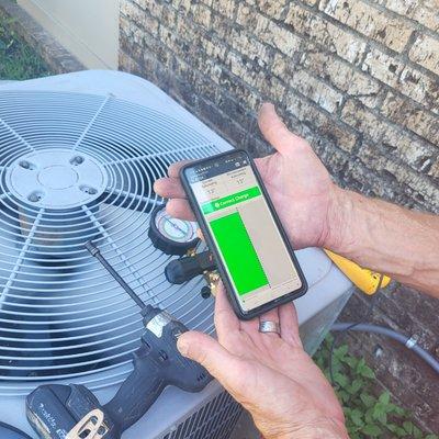 Check Charge with Freon