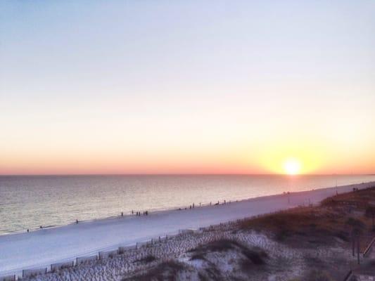 Sunset on the quiet & serene beaches of Okaloosa Island, FL. 20151015
