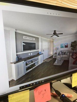 Snapshot of living room