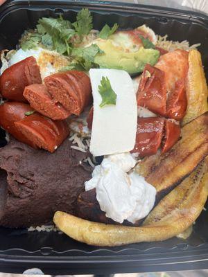 A classic Latin American breakfast or Desayno