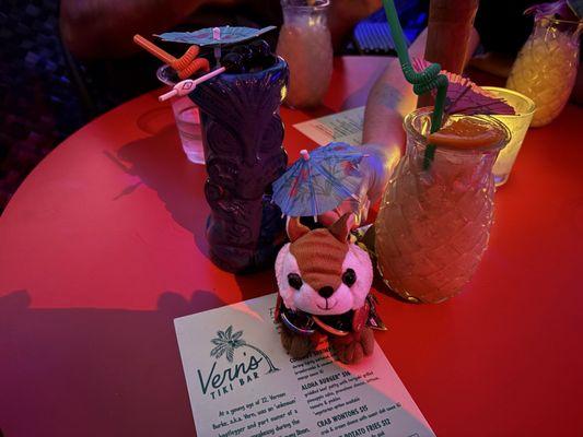 Three dots and a dash on the left. Pain killer on the left.