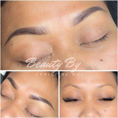 Ombré powder brows