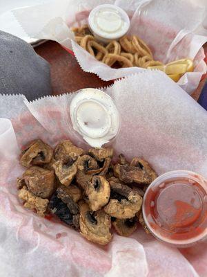 Fried Mushrooms and Calamari