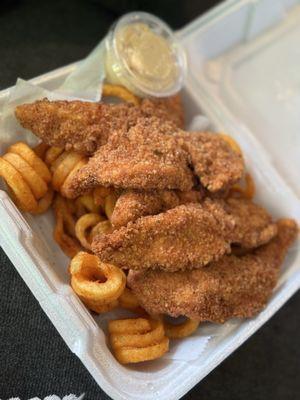 Chicken Fingers & Curly Fries